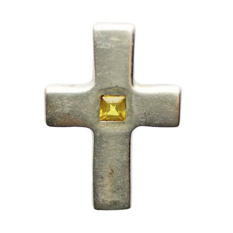 Religion Silver Cross Pendant Vintage