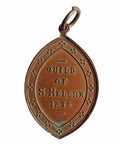 1875 Guild Of St Helena Religion Cross Antique British Military Charity Bronze Medal