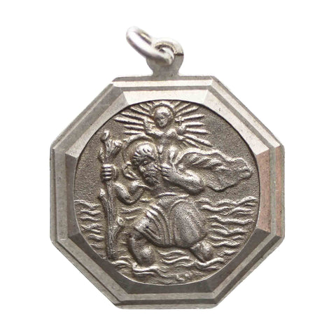 Vintage Silver Saint Christopher Pendant