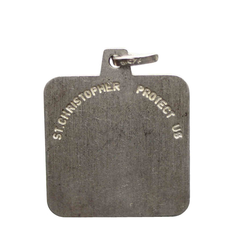 St Christopher Silver 925 Vintage Pendant
