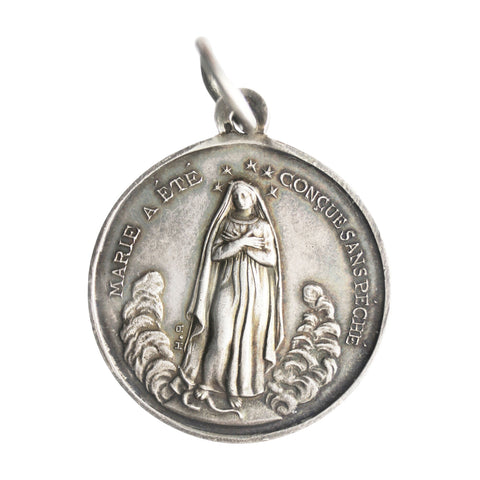 1936 Vintage Religious Medal Our Lady Mary Medallion