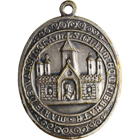 Our Lady of Walsingham Medallion Pendant Vintage