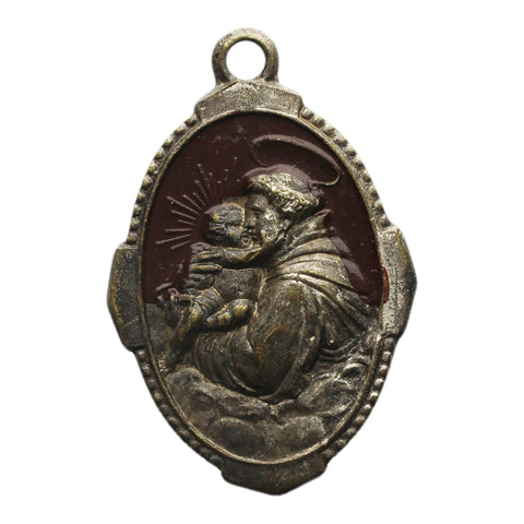 Vintage Saint Pendant Medallion Religious