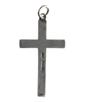 1918 Antique Crucifix Cross Pendant Sterling Silver