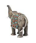 Elephant Figurine 1920’s Rare Antique 900 Silver Filigree