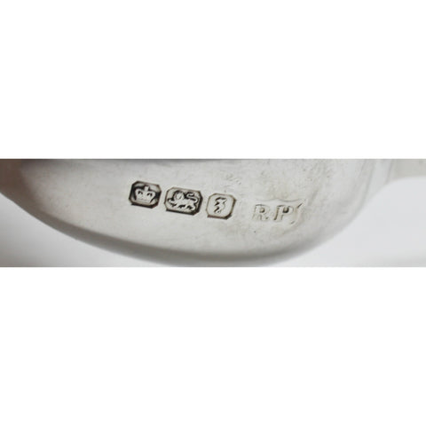 1917 Antique George V Era Sterling Silver Set Six Tea Spoons Original Case Silversmith Robert Pringle & Sons Sheffield Hallmarks