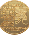 1984 Zurich Philately national exhibition Token Switzerland 50 Years Medal Medallion Vintage