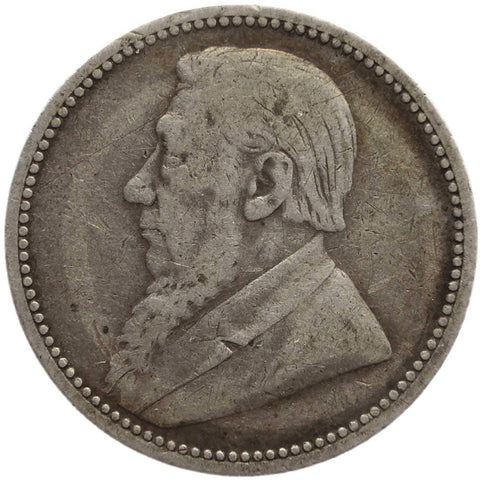 1894 Six Pence South Africa Coin Paul Kruger Silver ZAR