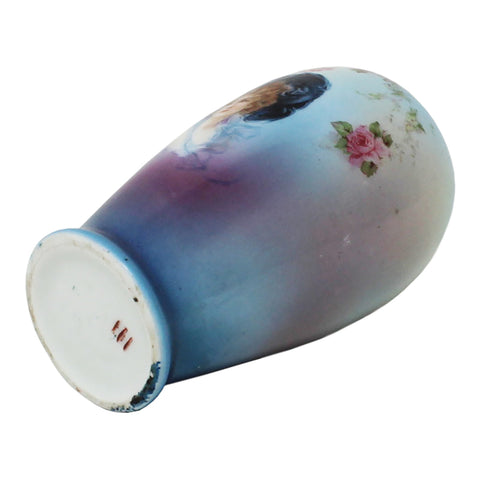 1908 Antique Vase Edwardian Era Maker Hart & Sons Sterling Silver Topped London Hallmarks