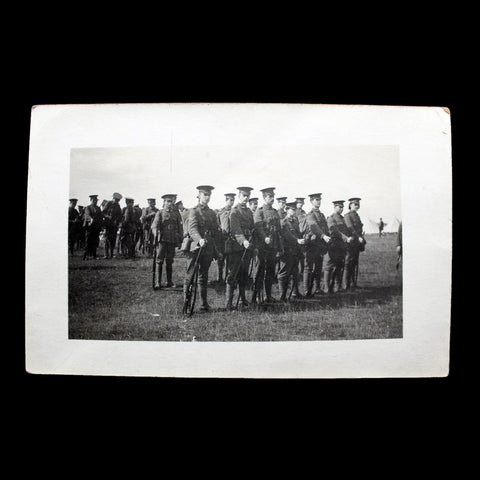 1914’s World War I Military British Soldiers Rifle Drill in Field WW1 Postcard Army History