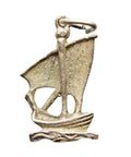Vintage Boat Yacht Pendant Sterling Silver