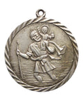 Pendant St Christopher Jewellery Silver 925 Vintage