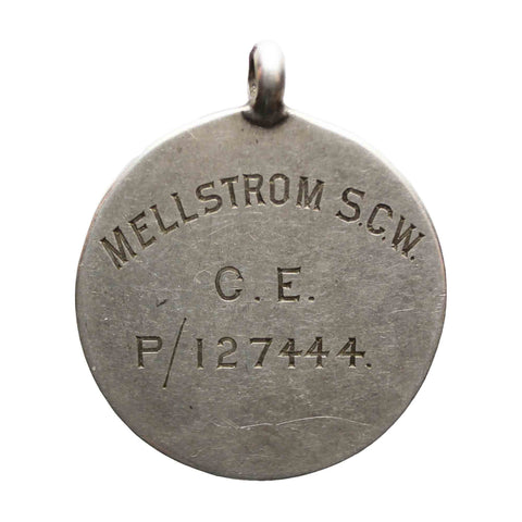 1927 Mellstrom SCW Pendant Silver 925 Military Vintage Army 127444