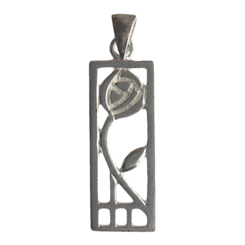 Vintage Silver Flower Pendant