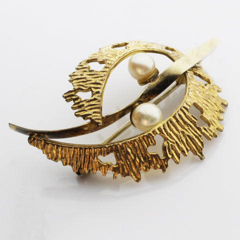 Vintage Gold Rolled Brooch