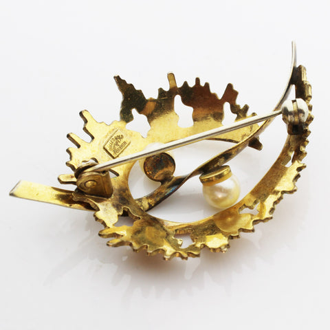 Vintage Gold Rolled Brooch