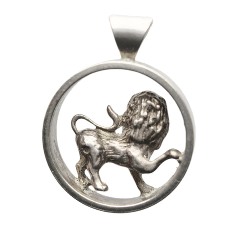 Vintage Leo Zodiac Signs Pendant