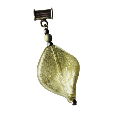 Vintage Leaf Pendant Silver Top