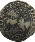 1560 - 1561 Half Groat Elizabeth I 2nd issue Cross Crosslet Hammered Silver Coin