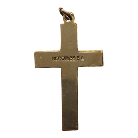 Cross Gold Plated Vintage Religion Pendant
