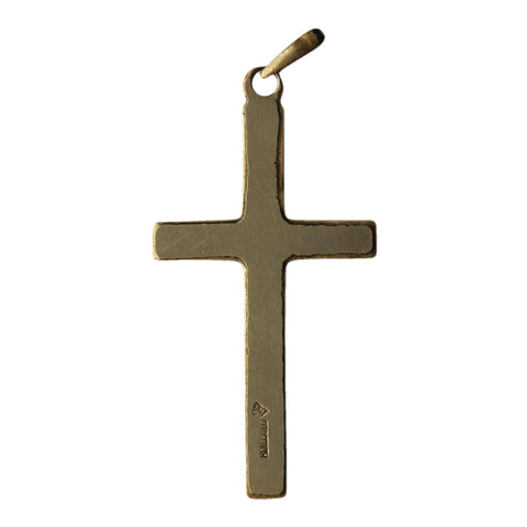 Cross Gold Rolled Vintage Religion Crucifix Pendant