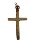 Cross Gold Plated Pendant Vintage Religion Crucifix