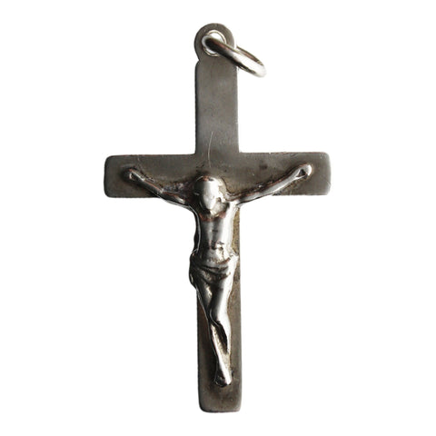 Crucifix Cross Vintage Pendant Sterling Silver