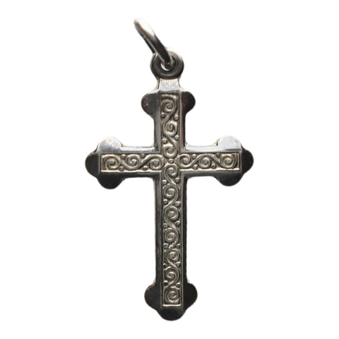 Vintage Pendant Crucifix Cross Sterling Silver
