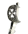 1880's Antique Victorian Silver Large Sword Pin Brooch