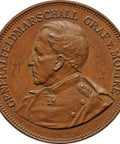 1895’s Antique Medal Germany Imperial General Feldmarschall Graf v. Möltke Medallion