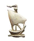 Vintage Boat Yacht Pendant Sterling Silver