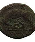 330-348 AD Roman Empire Rare City Commemorative Constantine the Great AE4 Coin Wolf and Twins type