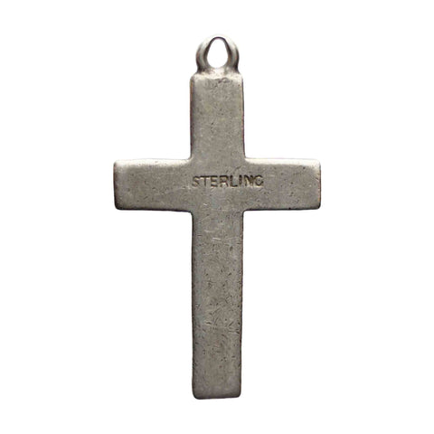 Crucifix Pendant Silver 925 Cross Vintage