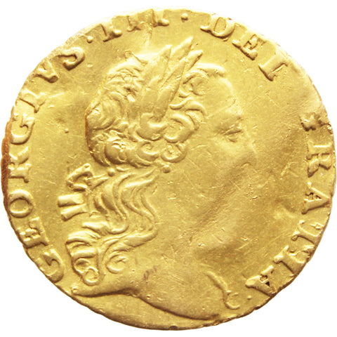 Gold 1762 Quarter Guinea George III Great Britain Coin
