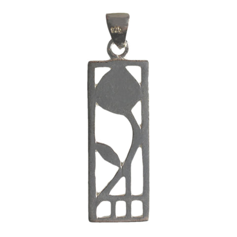 Vintage Silver Flower Pendant