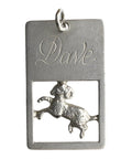 1978 Vintage Silver Aries Zodiac Signs Pendant