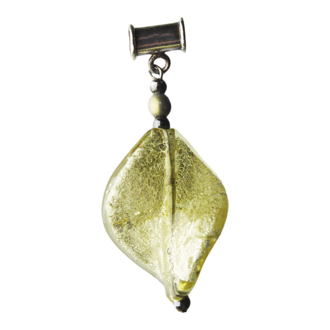 Vintage Leaf Pendant Silver Top