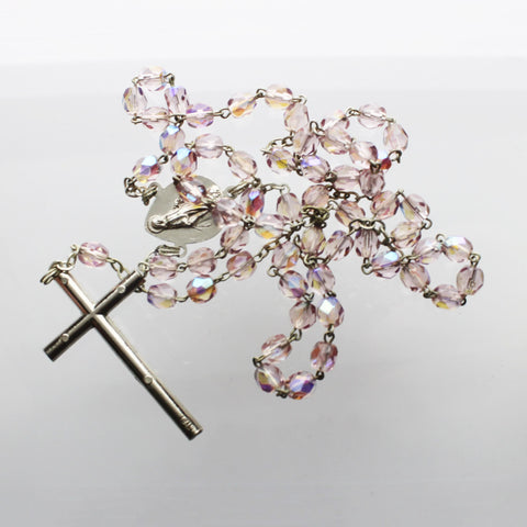 Vintage Glass Prayer Beads Rosary