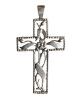 Vintage Cross Pendant Sterling Silver