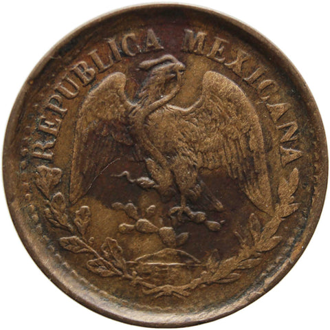 1900 One Centavo Mexico Coin narrow date