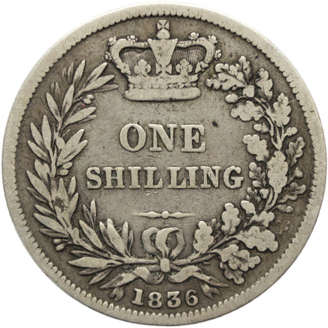 1836 One Shilling William IV Coin Great Britain
