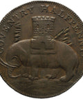 1792 Half Penny Token Warwickshire Coventry Lady Godiva United Kingdom
