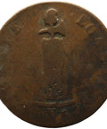 1840 Haiti 2 Centimes Coin AN37 Error Strike Off Center