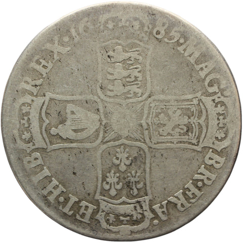 1685 Half Crown James II Coin Silver Great Britain