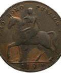 1792 Half Penny Token Warwickshire Coventry Lady Godiva United Kingdom