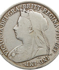 1899 Shilling Victoria Coin UK Silver