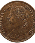 1884 Farthing Victoria Coin UK
