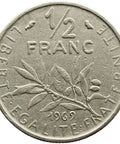 1969 Half Franc France Coin