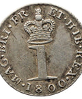 1800 1 Penny Maundy Coin George III UK Silver