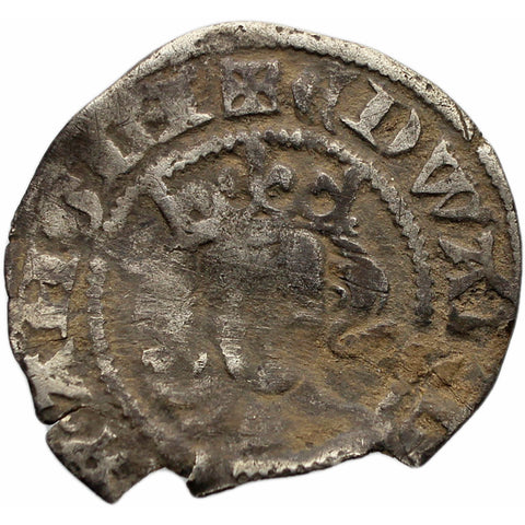 England 1351 - 1352 Edward III Penny Coin Silver London Mint 4th coinage Treaty period